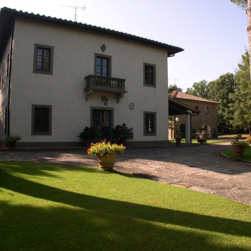 Villas on top of a hill in Chianti