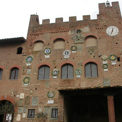 Villas on top of a hill in Chianti